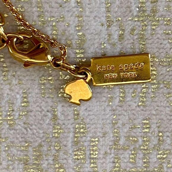 Kate Spade Gold "I Do" Necklace w/Dustbag. NWT. - Picture 2 of 6